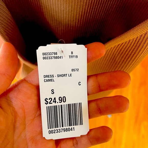 Forever21 BRAND NEW Brown Bodycon Backless Mini Dress Size S - Picture 3 of 3